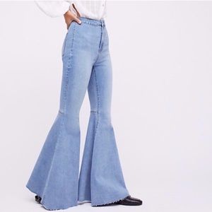 Free people just float on jeans
